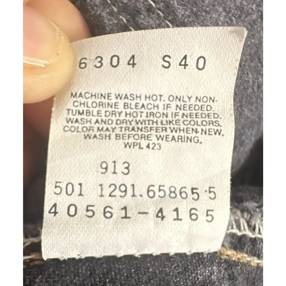 Vtg 1991 Levis SilverTab Baggy Jeans 30x30 Made in USA Dark Wash 90s Skater